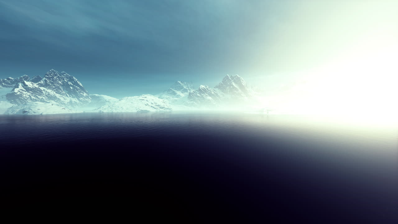 montañas hasta el mar en la región de chukotka