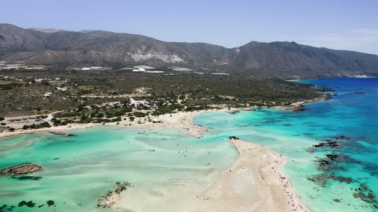 엘라포니시 해변의 공중 풍경.