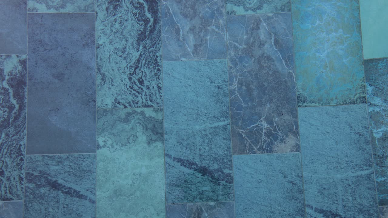 Blue and Teal Marble Tile Pattern