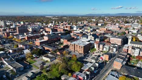 northeast usa city in autumn