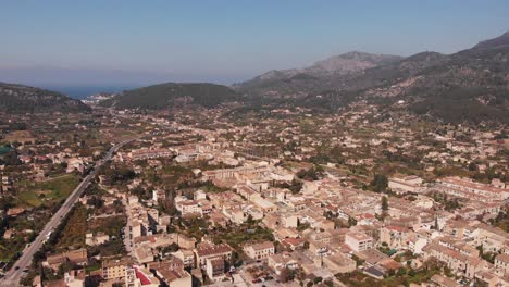 aerial footage from the largest island in the balearic islands, mallorca