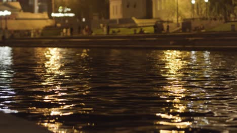 city river at night