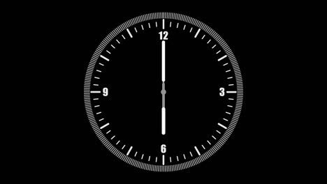 animación gráfica de movimiento de reloj moderno con canal alfa
