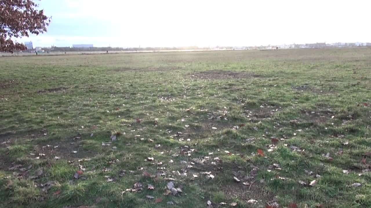 템펠로페르펠트: 해가 지는 베를린, 독일, 12월 23일 30fps