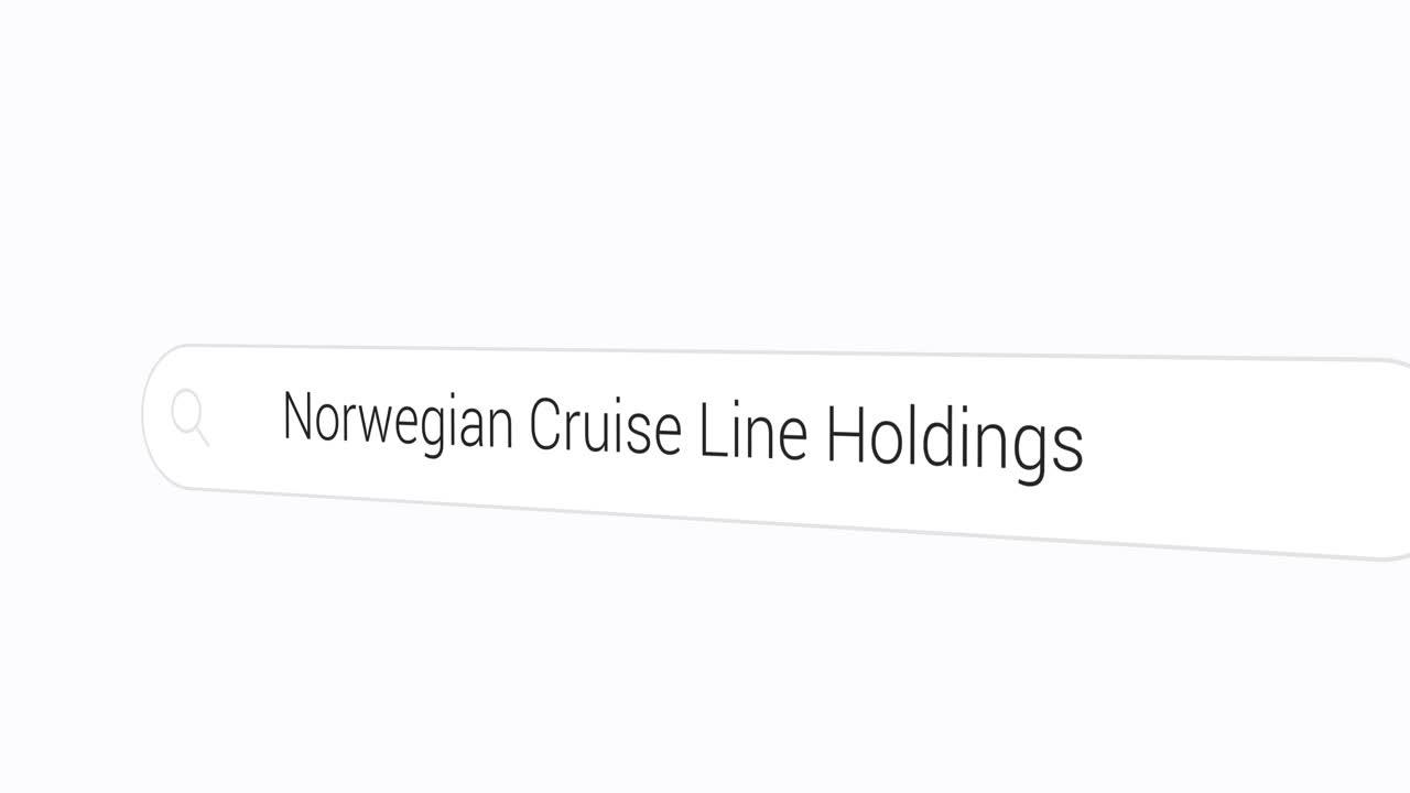 Typing Norwegian Cruise Line Holdings on the Search Engine