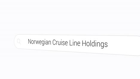 Typing-Norwegian-Cruise-Line-Holdings-on-the-Search-Engine