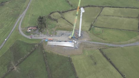 Wind-Turbine-Under-Construction-At-County-Monaghan-In-Ireland