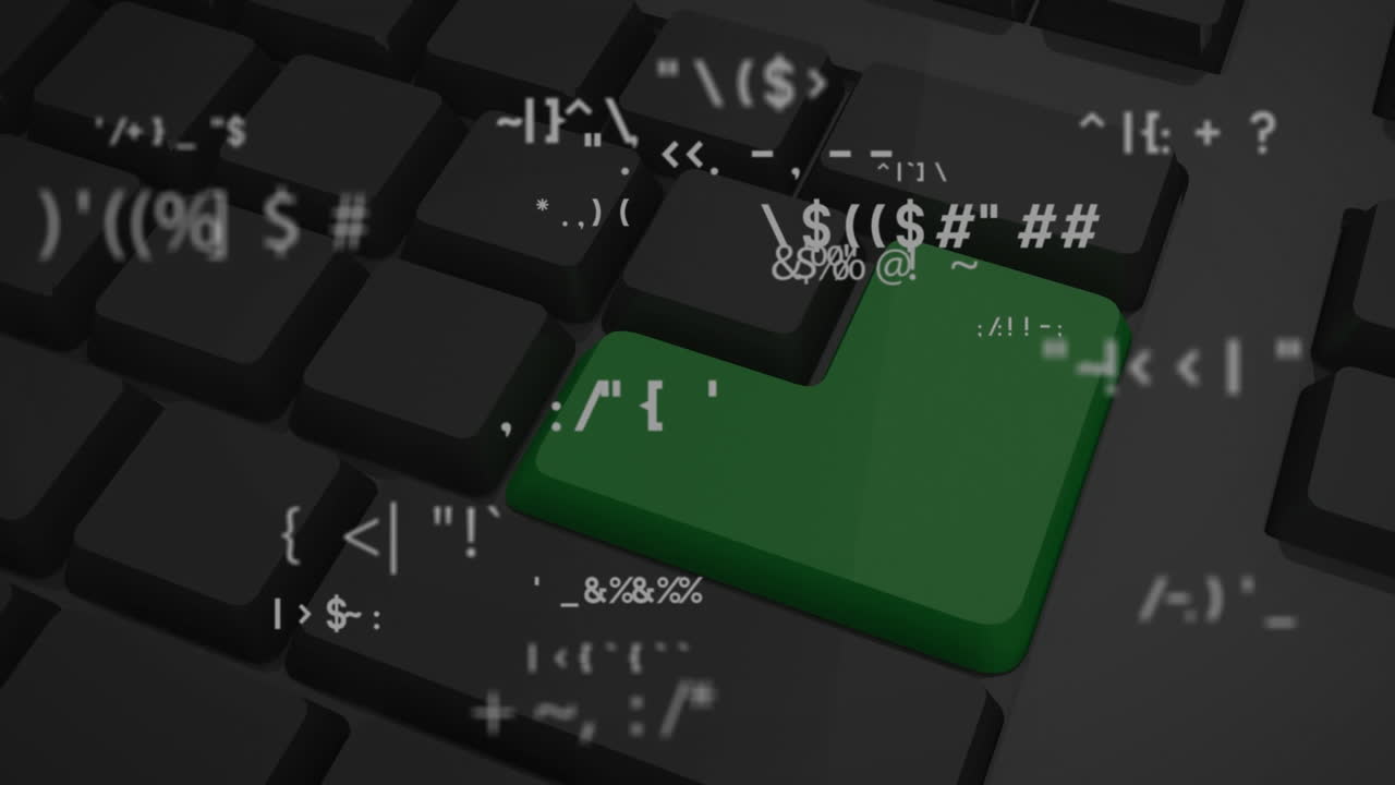 키보드를 통해 데이터 처리의 애니메이션