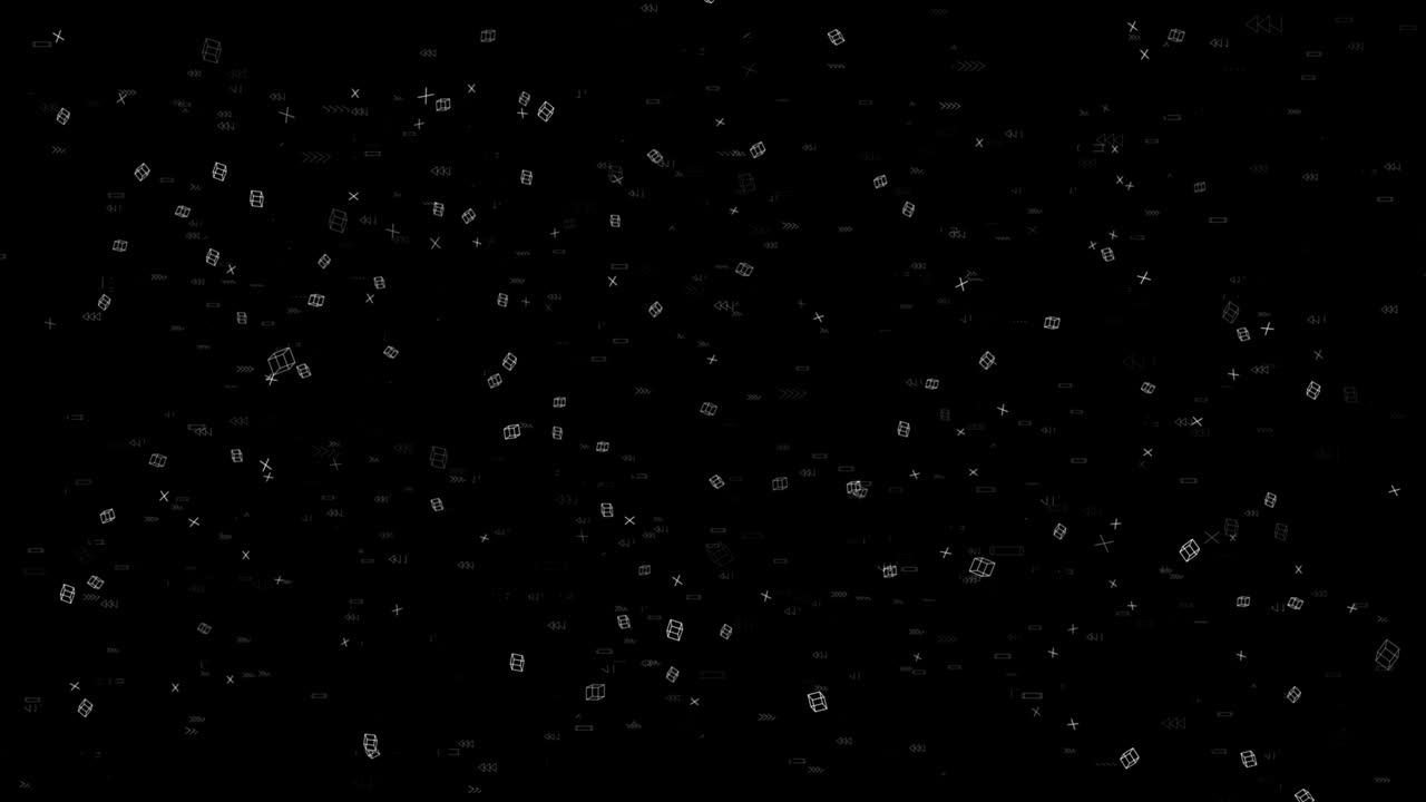 cámara volando a través de fórmulas matemáticas pantalla verde bucle de animación de fondo.