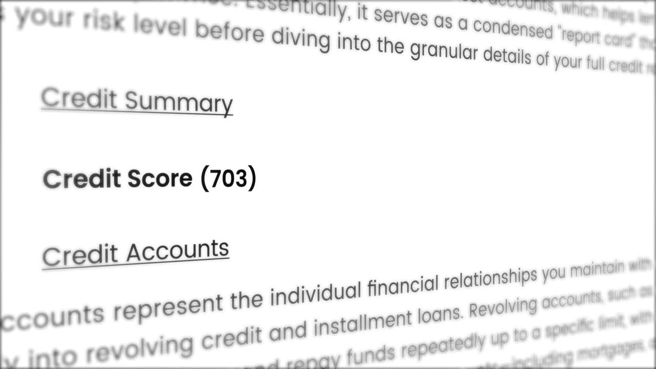 Credit Score Number Rapidly Increasing on a Digital Screen