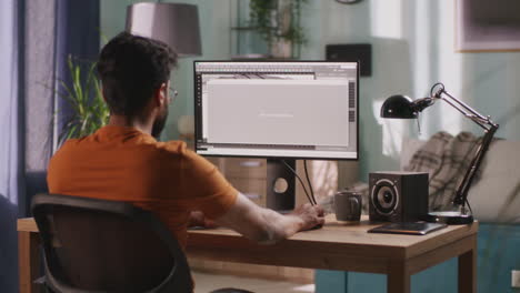 3d modeler at work