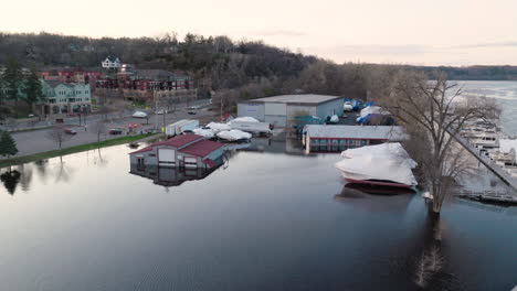 Severe-flooding-shows-yacht-club-marina-submerged-underwater-along-St