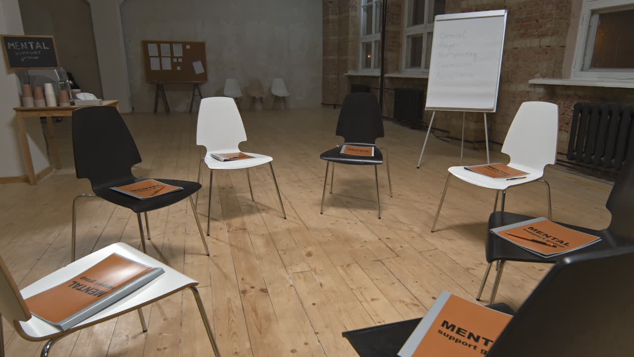 Chairs in Circle for Group Therapy Sessions