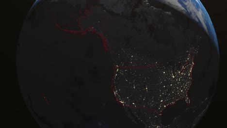 tierra de los estados unidos oregón noche