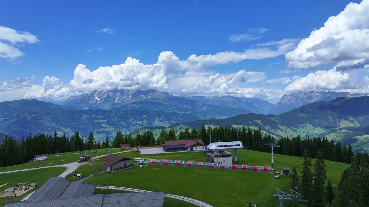 Reveal of the family resort at Gr&auml;fenberg, Austria and the beautiful countryside beyond