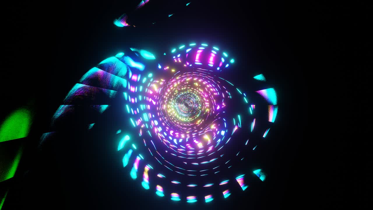 Animazione 4K 3D. Sfondo astratto di forme geometriche futuristiche