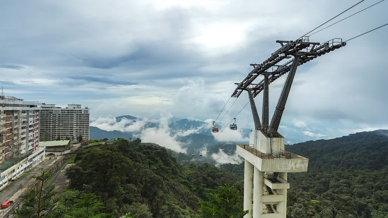 말레이시아의 젠팅 하이랜드 (genting highlands) 에서 극적인 타임 스.