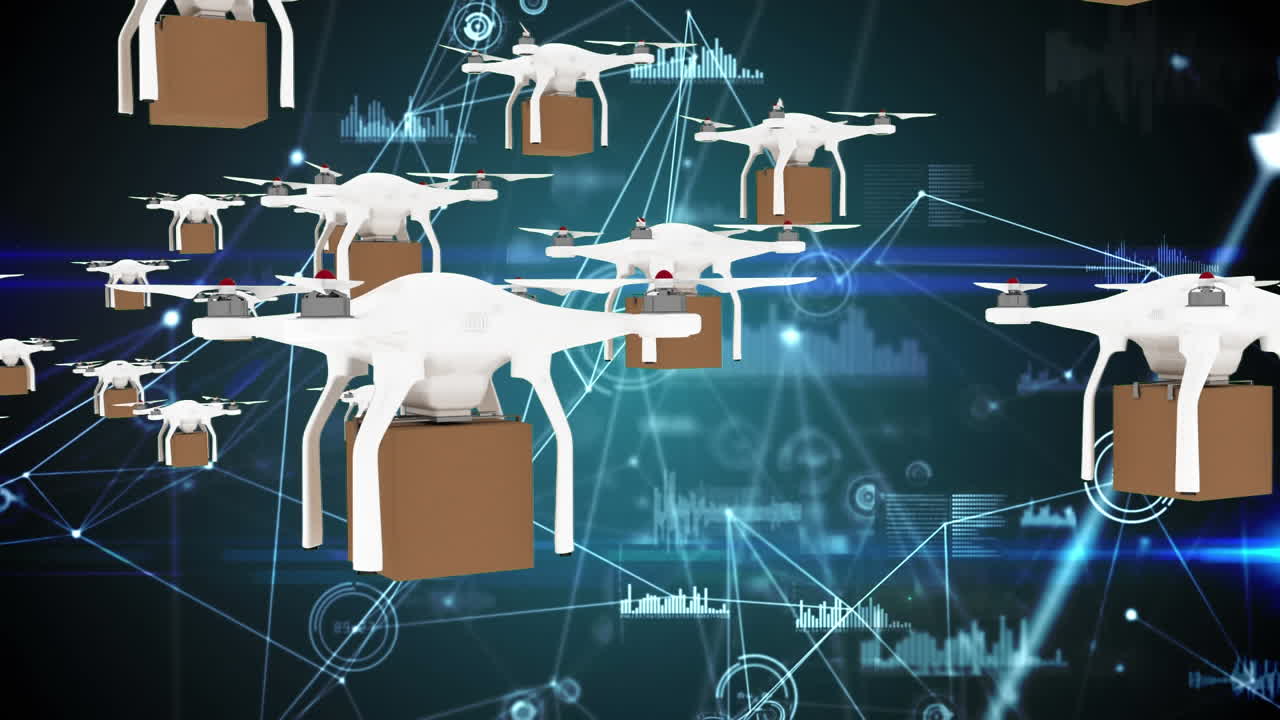 상자가 날아다니는 드론