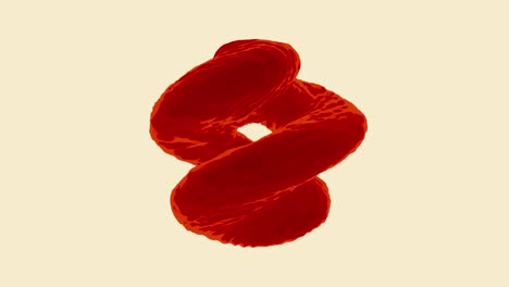 abstract red spiral design