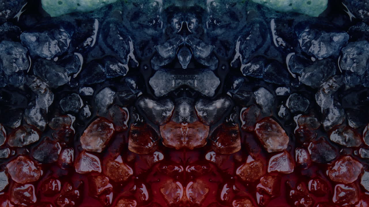 Abstract Symmetrical Crystal Pattern