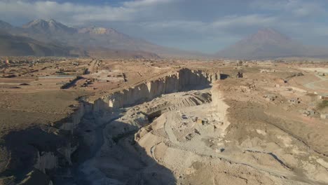 在añashuayco的canteras del sillar的主要矿山, 哪里可以提取矿山和旅游区,