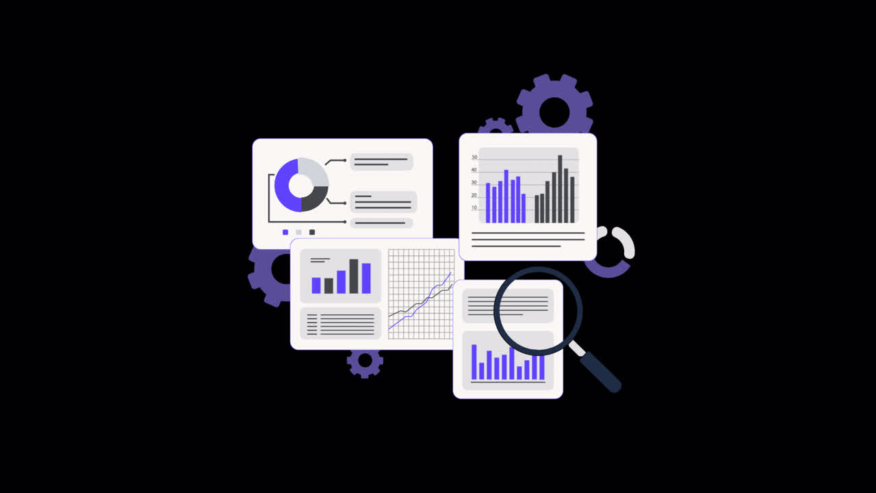 Animated Data Analysis and Business Intelligence Dashboards