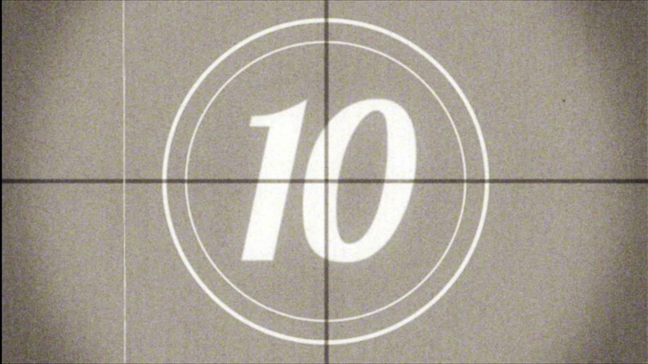 Vintage Film Countdown Timer