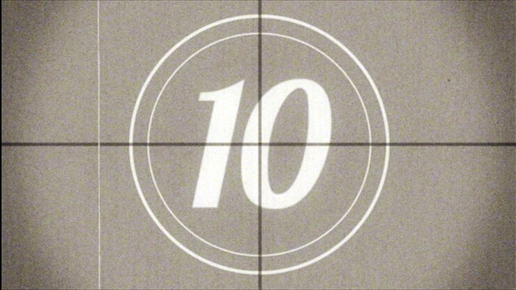 Vintage Film Countdown Timer