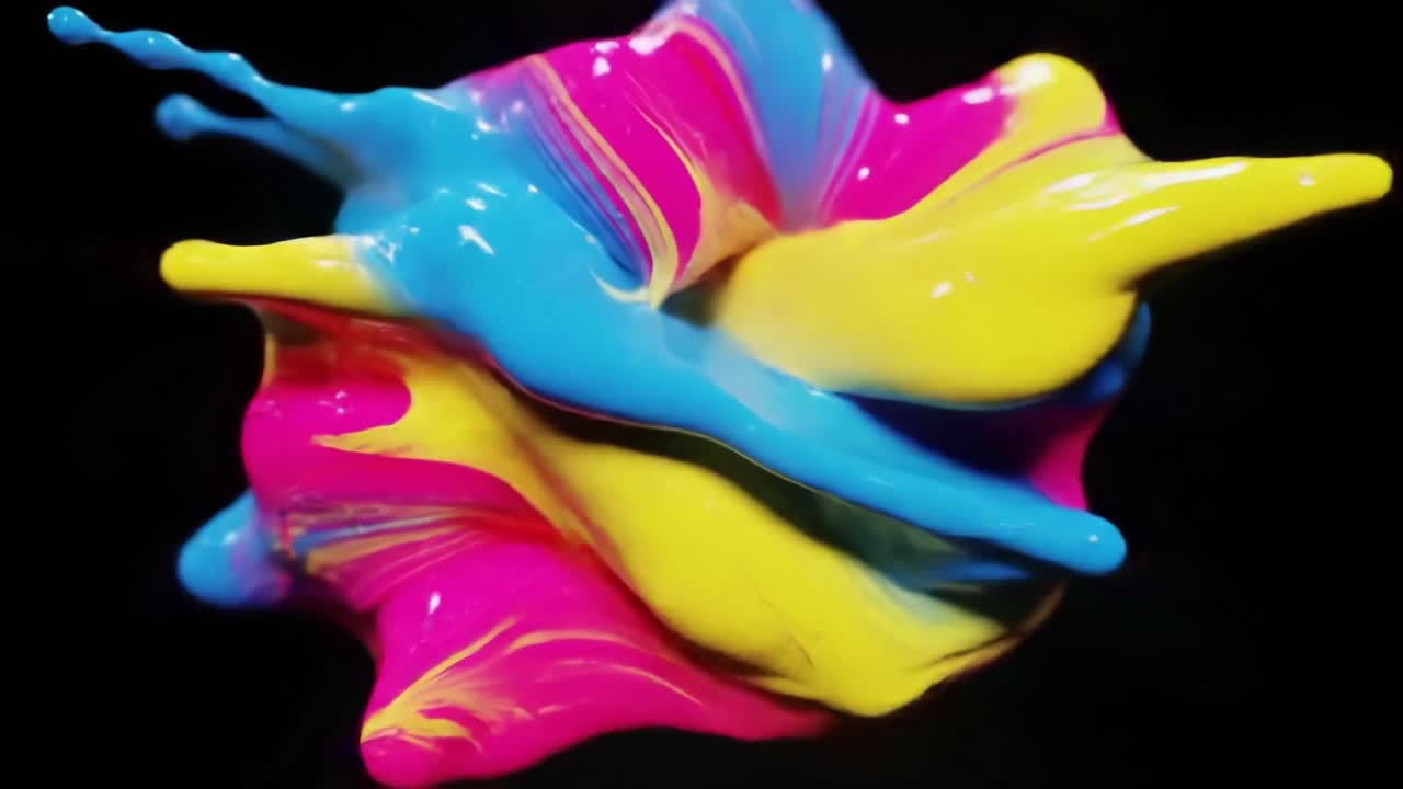 explosión de pintura de colores