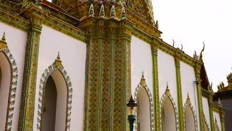 detailed view of temple's ornate architecture