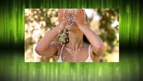 videos en cámara lenta de mujeres en un parque