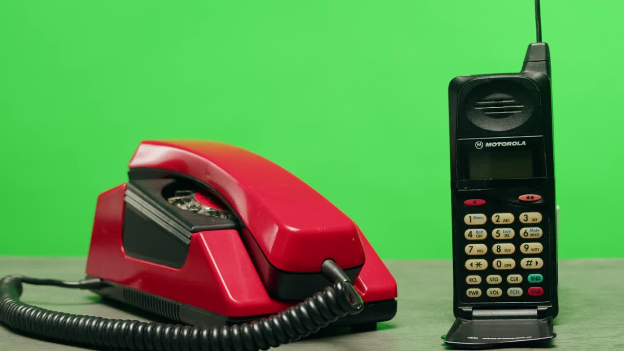 Retro vintage phone, A yellow rotary telephone is displayed on a wooden desk, adding a nostalgic touch