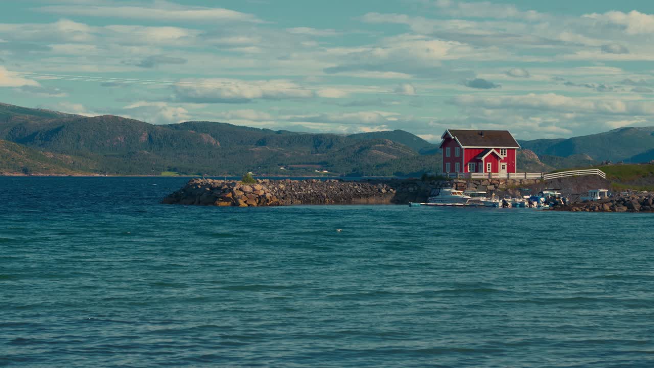 Red House by the Sea in Norway
