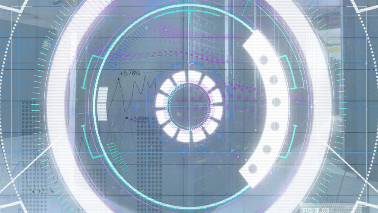 Animation of scope scanning and data processing