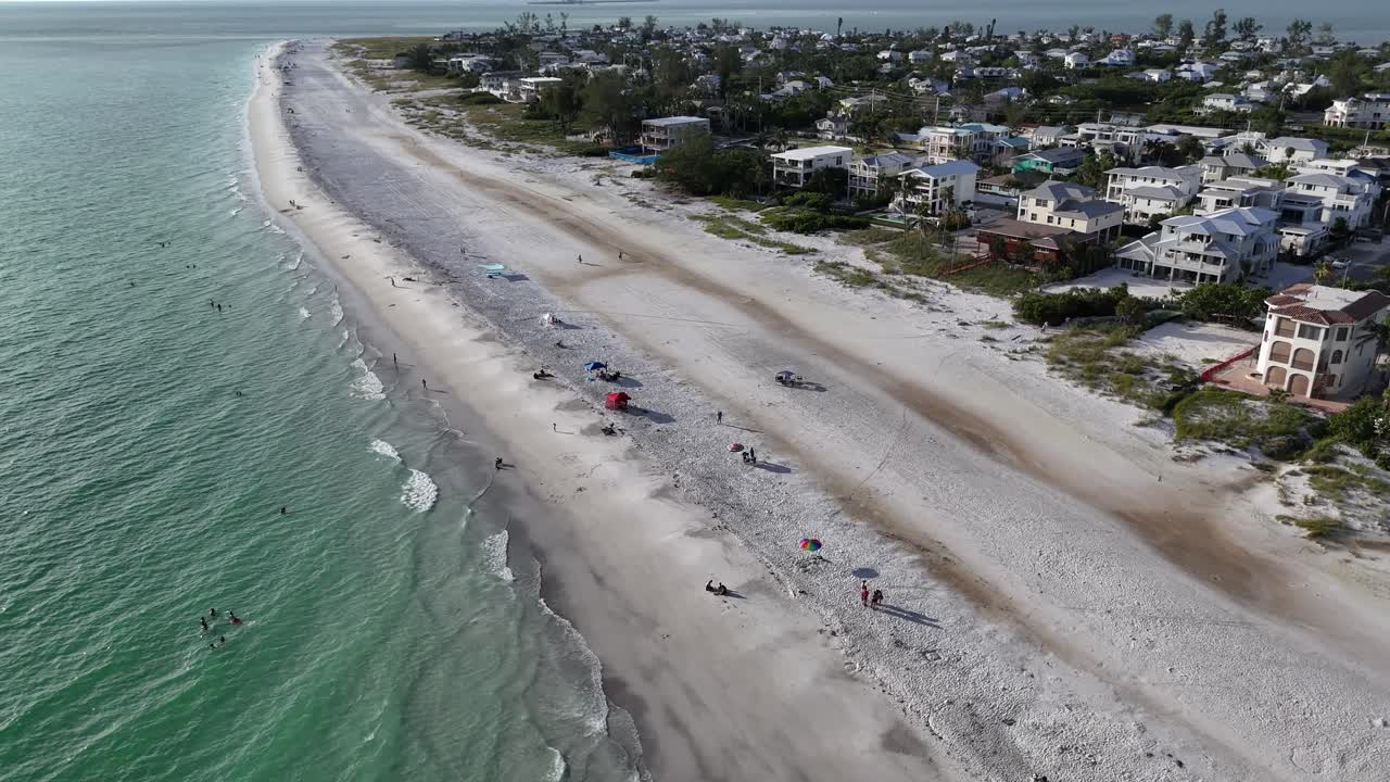Anna Maria island beaches lapping up warm water waves in the summer