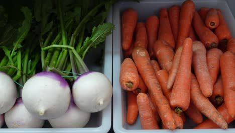 background with products at the vegetable market