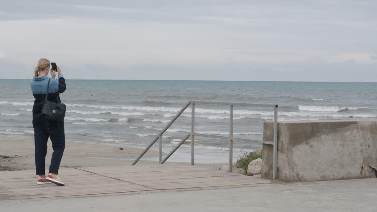 añadiendo una nueva foto a la colección de paisajes marinos