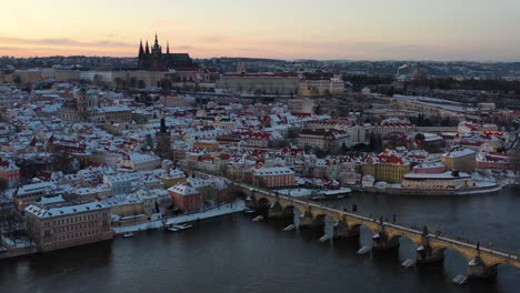 prague czech republic at winter