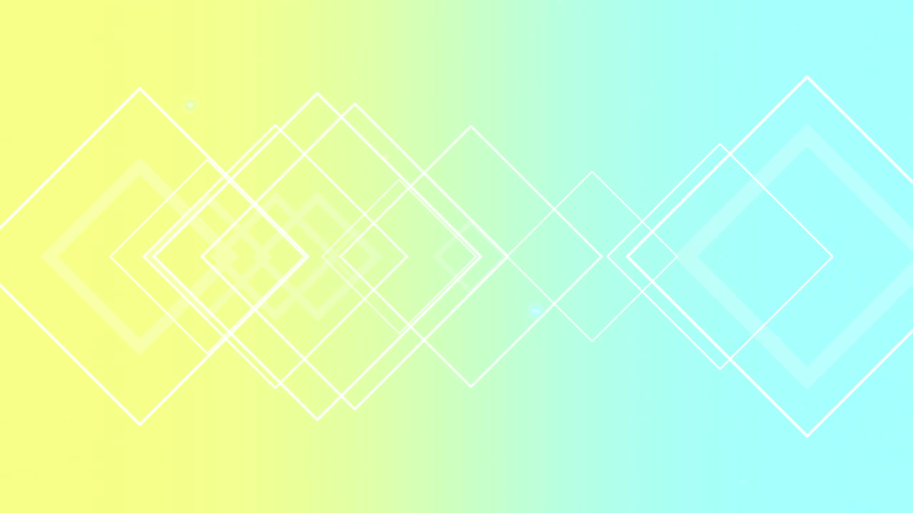 네온 기하학적 파란색과 노란색 사각형