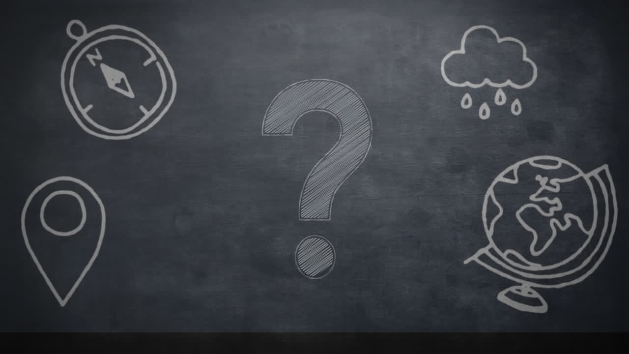 블랙보드 에 있는 질문 점 기호 에 대하여 학교 개념 아이콘