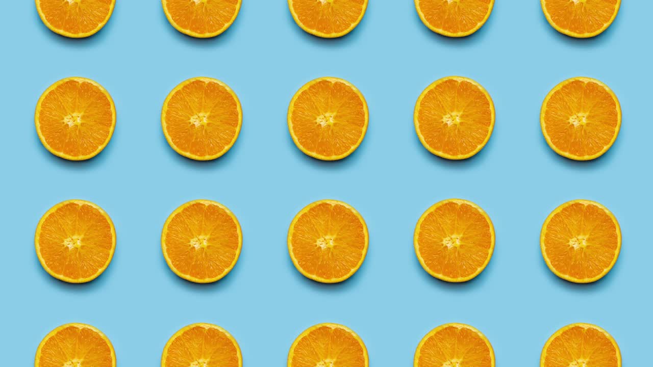 오렌지 조각 애니메이션 배경