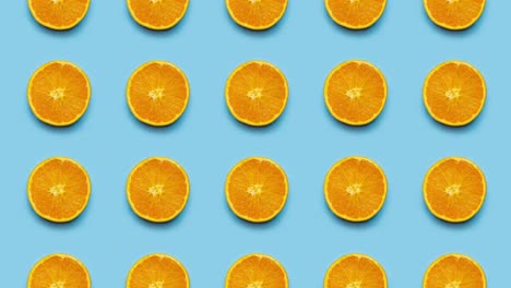 slices of oranges animation background