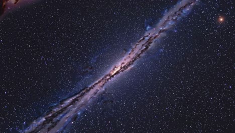 spiral galaxy with nebula
