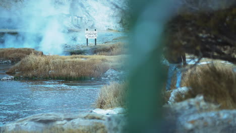 natural hot spring travel destination, hot creek geological site, inyo national forest, pan