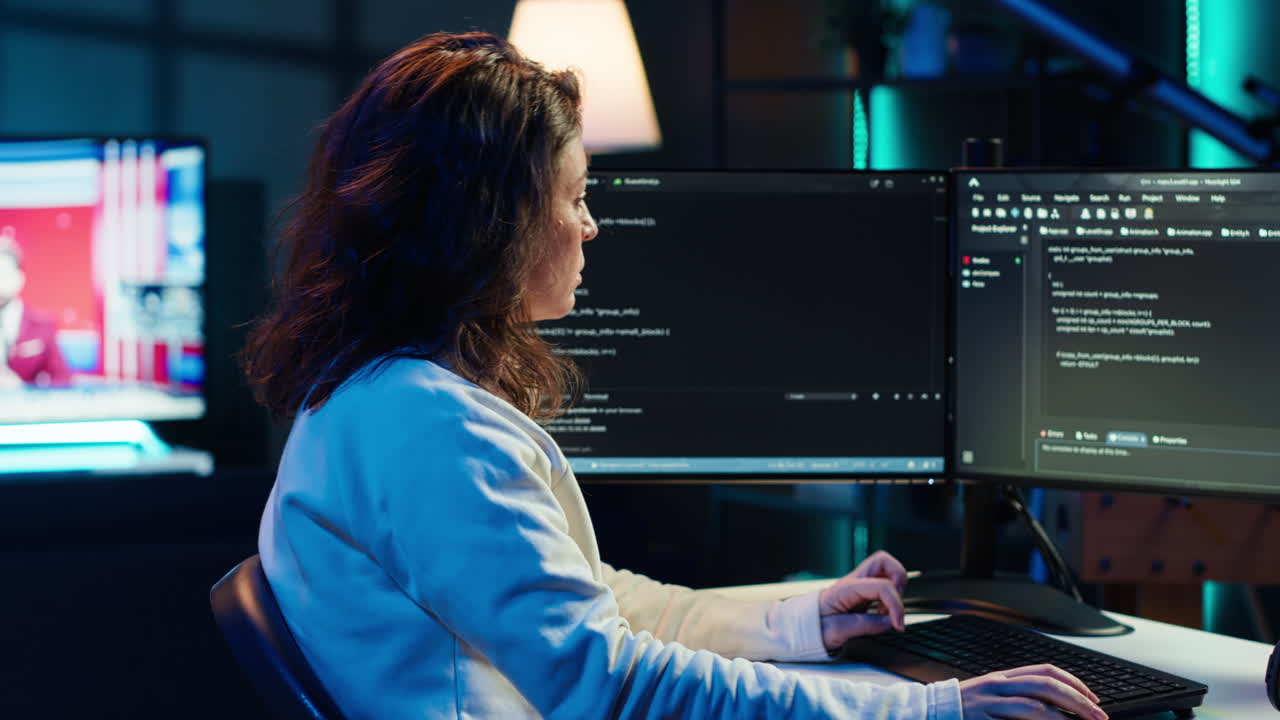 empleado remoto escribiendo en el teclado, aumentando la seguridad de los datos
