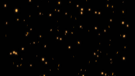 flying fire embers sparks particles