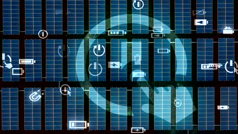 Paneles-Solares-Con-Una-Superposición-De-Gráficos-Futuristas-En-Kenia