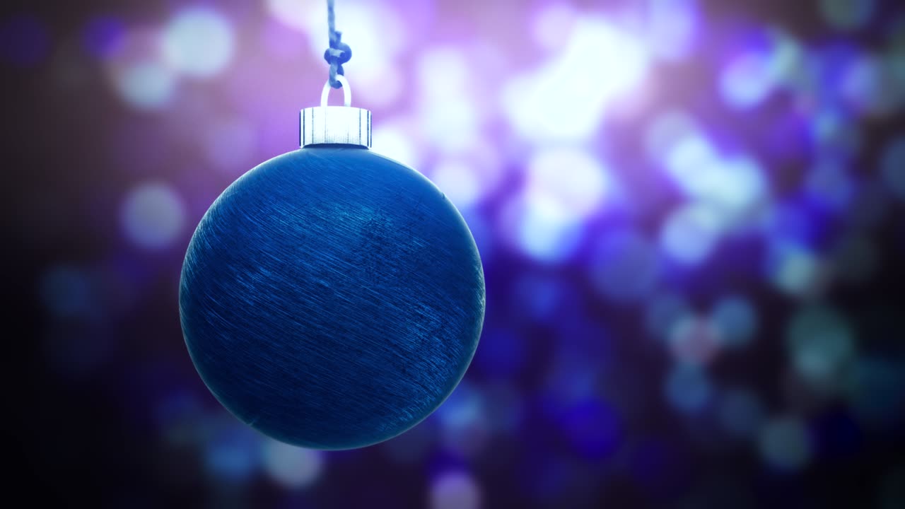 Smukke julekugler baggrunds loop-animation