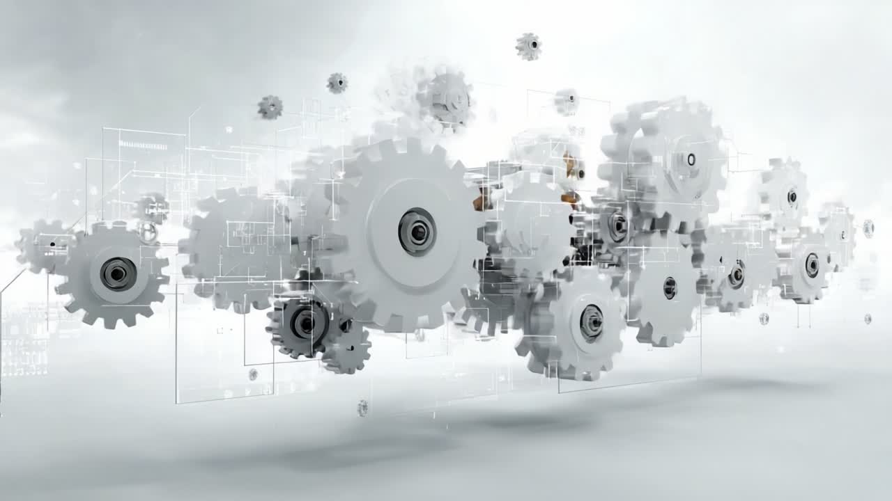 Exploring the Intricacies of Mechanical Systems: A Captivating Visual Journey Through Interconnected Gears and Innovative Technology