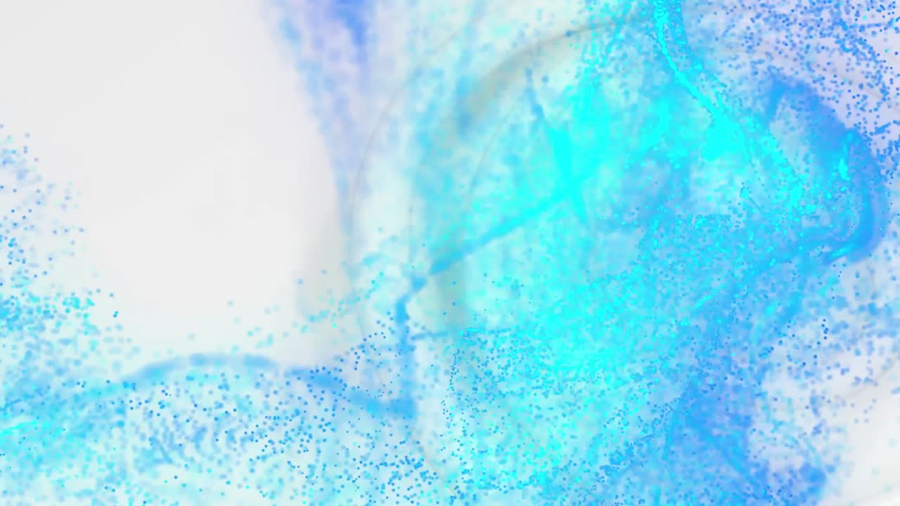 복사 공간과 함께 회색 배경에 반 ⁇ 이는 파란색과 초록색 디지털 파동의 애니메이션